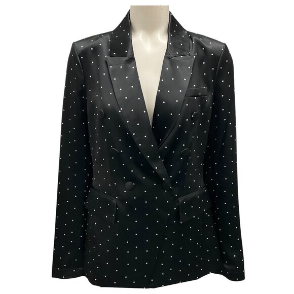CAMI NYC Black / White Dot Print Zana Blazer